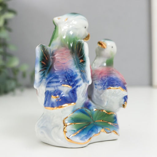Фигурка керамика «Уточки-мандаринки цветные», 11×7×11.5 см