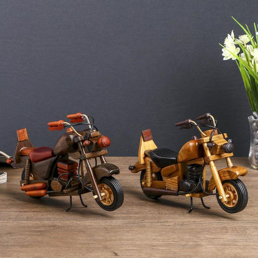 Фигурка дерево «Модель мотоцикла», 14×23.5×5 см, МИКС