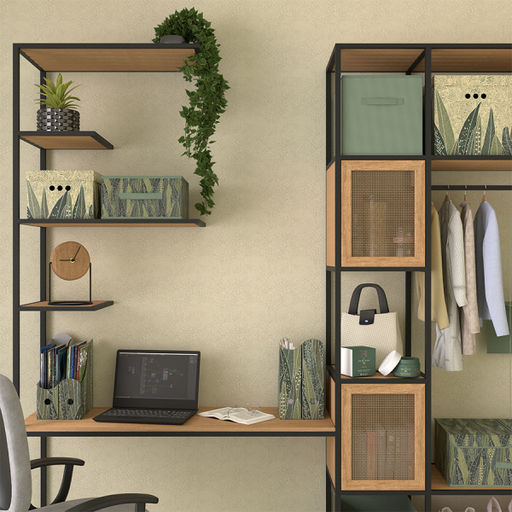 VAL GR-BOX-L2 Короб стеллажный 2-х секционный, 50*30*20 см, GREEN, шт