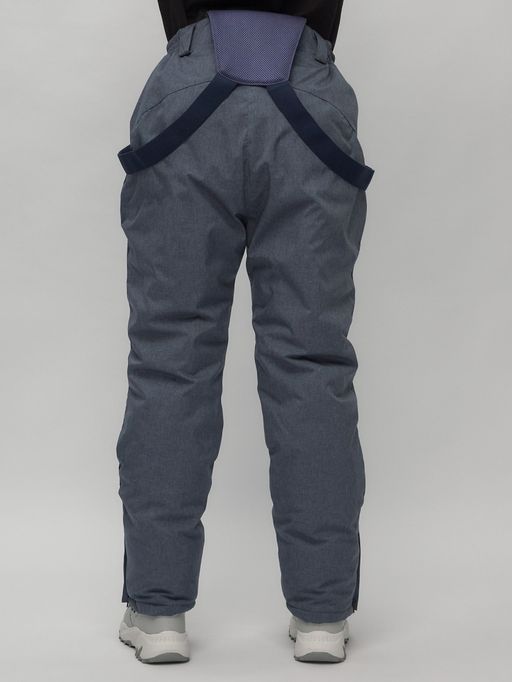 Горнолыжный костюм женский большого размера синего цвета 02282-1S - Chunmai фото 32