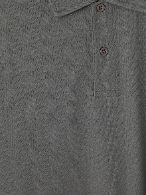 Polo Yaka Desenli Standart Fit Erkek Ti??rt