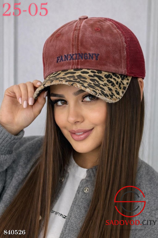 Кепка женская с леопардовым принтом - Bruno фото 5