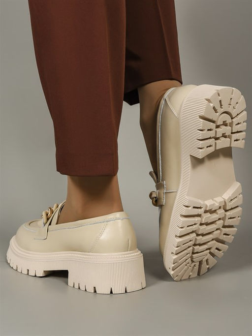 Лоферы женские/ Броги K-S-2226-3 Beige - Piniolo фото 2