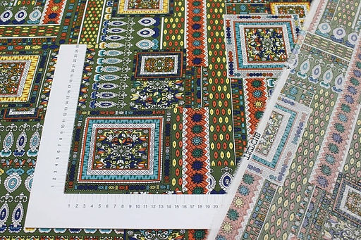 Штапель Индира цв.болотно-зеленый, ш.1.45м, вискоза-100%, 90гр/м.кв - Купава фото 4