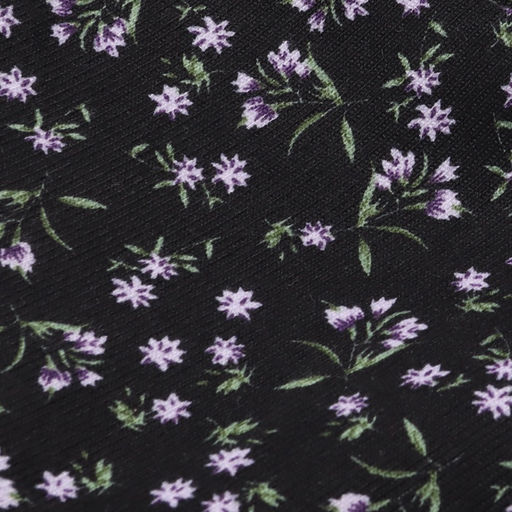 Цена за 101 шт. Ткань микровельвет «Васильки», 100% п/э, 140 г/м², шир. 150 ± 5 см, чёрная