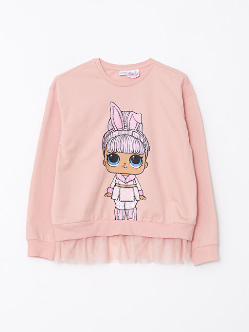 Bisiklet Yaka LOL Surprise OMG Lisansl? Uzun Kollu K?z ?ocuk Sweatshirt