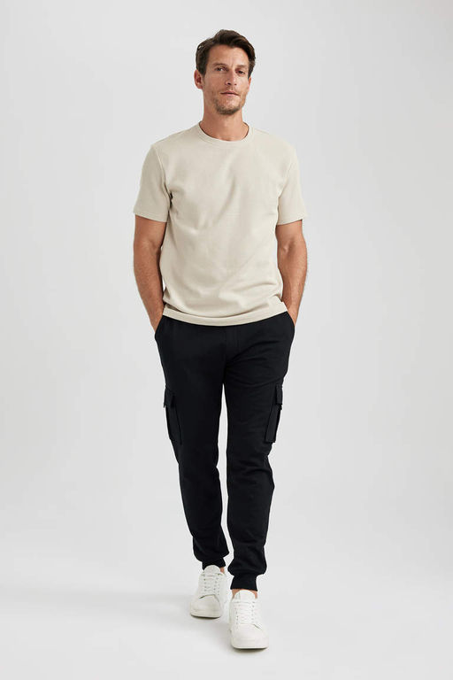 Спортивные штаны с эластичными штанинами и карманами-карго стандартного кроя - Defacto фото 3