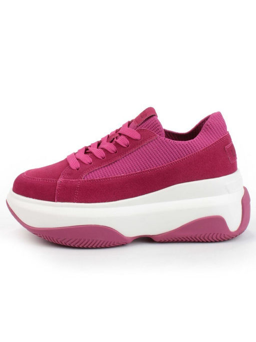 05-A9000-6 PINK Кроссовки женские (натуральная замша)