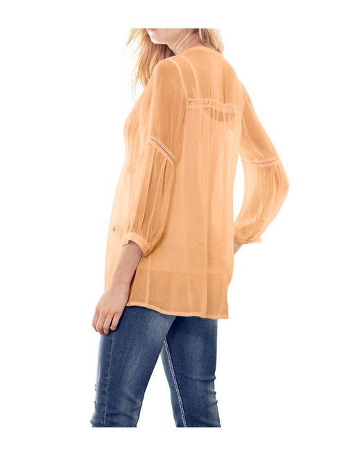 Блузка, абрикосовая - Linea tesini фото 3