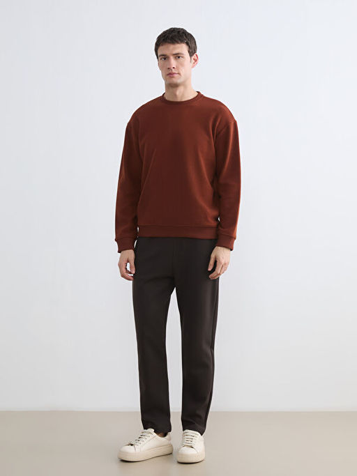 Bisiklet Yaka Erkek Sweatshirt