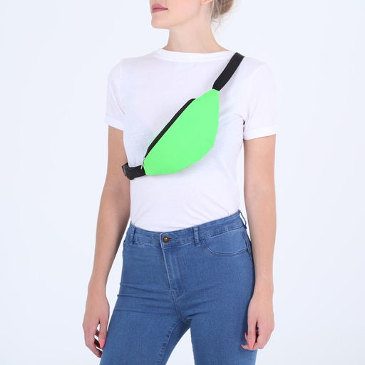 Поясная сумка на молнии, зелёная