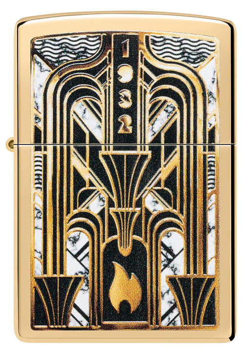 Зажигалка ZIPPO Пламя в стиле ар-деко | Art Deco Flame 46585  фото 2