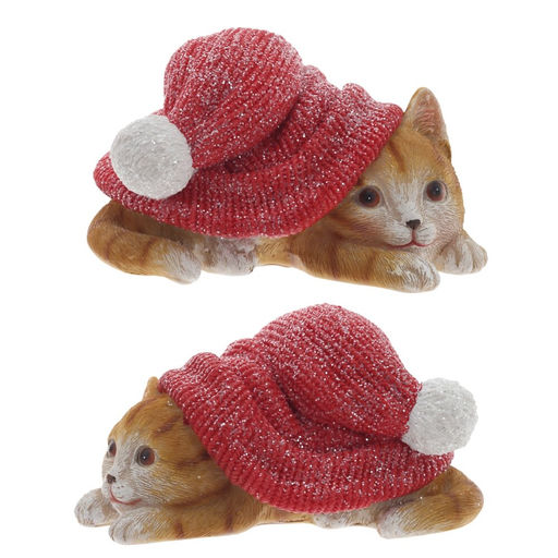 Фигурка декоративная "Котенок", L13,5 W8 H7,5 см, 2в.