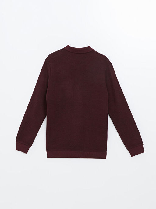 Polo Yaka Uzun Kollu Erkek Sweatshirt - Waikiki фото 3