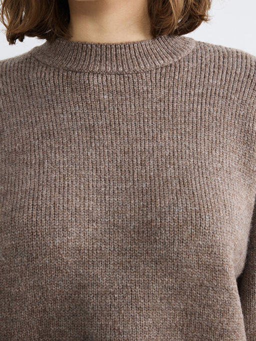 Bisiklet Yaka Kad?n Triko Kazak