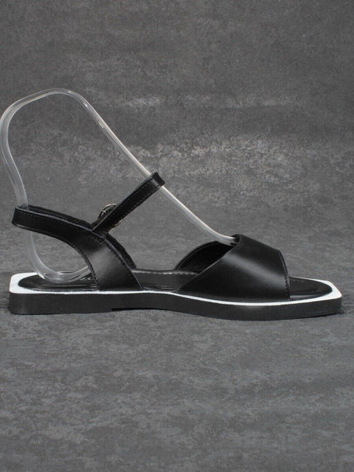 08-PED56-2 BLACK Босоножки женские (натуральная кожа)