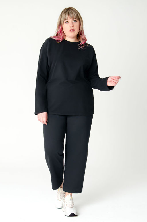 Арт. 7394/3 Штаны женские 52-60(5 шт) Цвет:черный - Калинка фото 4