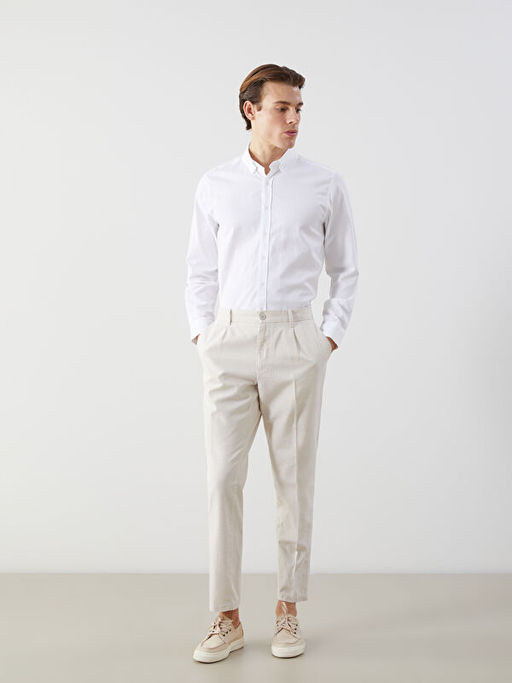 Slim Fit Uzun Kollu Oxford Erkek G?mlek - Waikiki фото 2