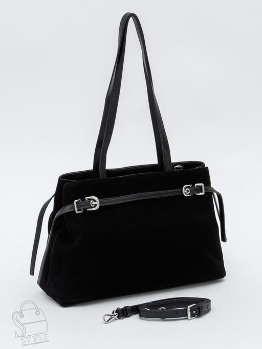 Сумка женская кожаная 8021-1S black Velina Fabbiano-Safenta