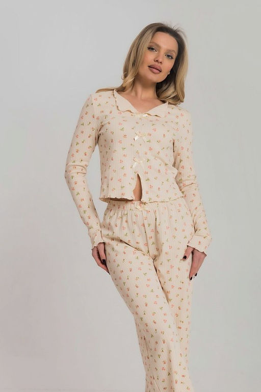 Пижама М325375бп бежевый/персиковый - Елена фото 5