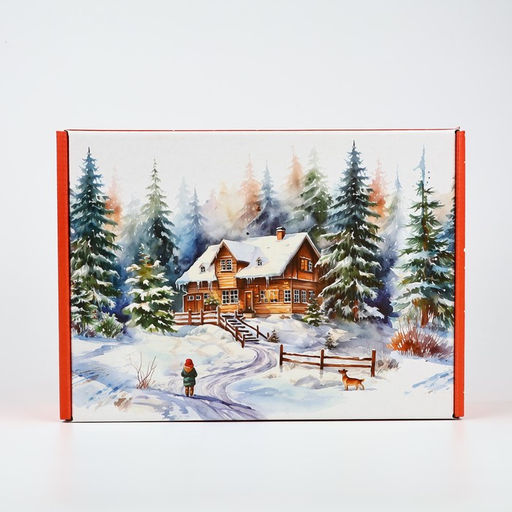 Коробка подарочная новогодняя складная «С Новым годом», 30.5×22×9.5 см
