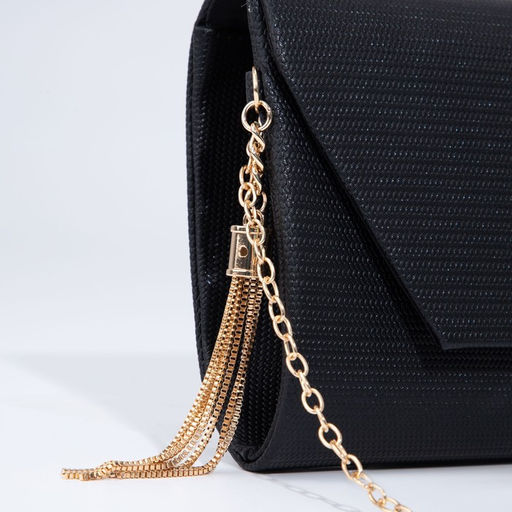 Сумка-клатч на клапане, цвет чёрный - Simaland фото 5