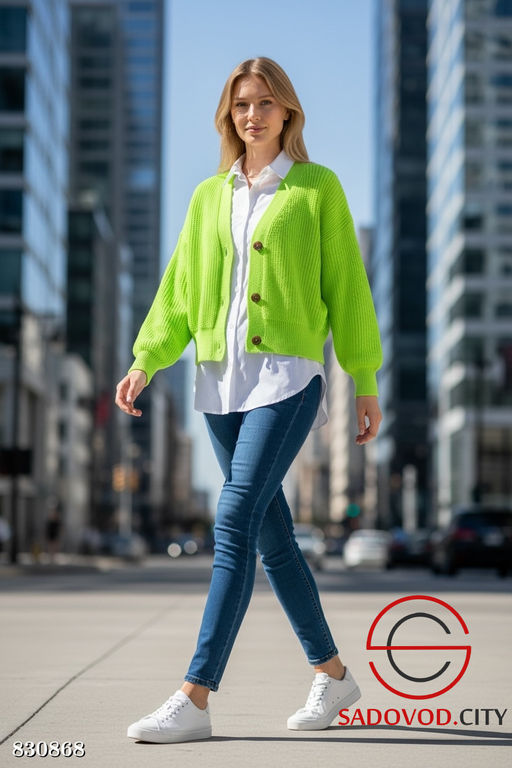 Кардиган женский на пуговицах