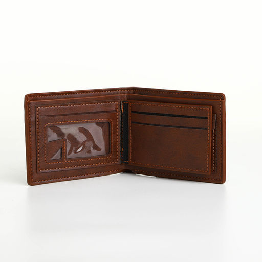 Портмоне мужское «Сайф», без застёжки, отдел для карт, монет, коричневое