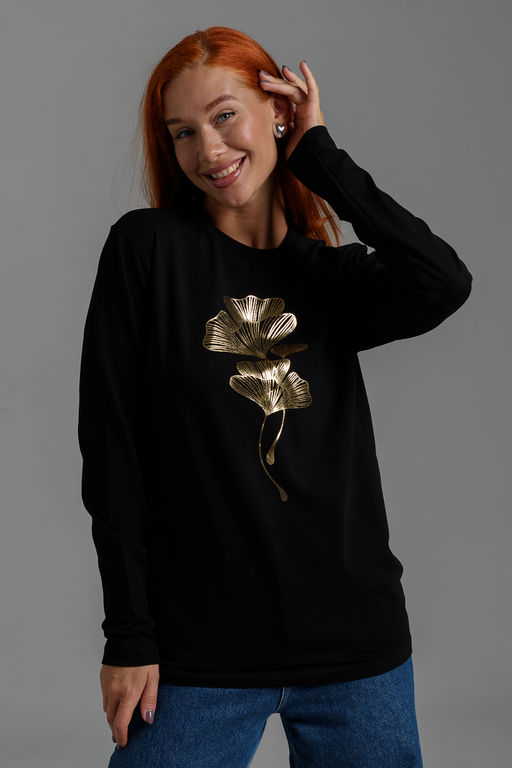 8519/1 Футболка с длинным рукавом женская