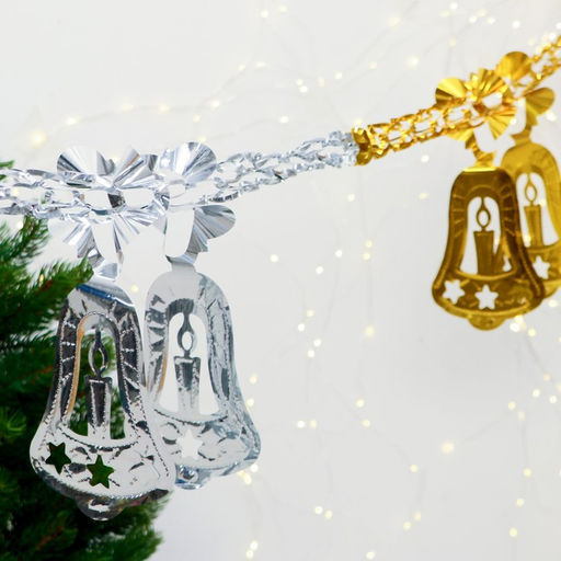 Цена за 2 шт. Растяжка «Колокольчик со свечой», 200 см, МИКС