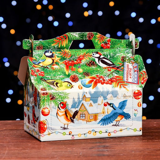 Подарочная коробка Песни зимы , КОРМУШКА, 26,4 х 14 х 18,5 см - Simaland фото 2