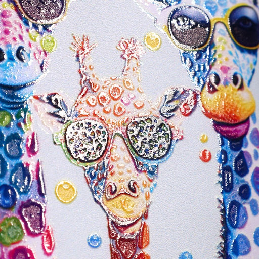 Кошелёк на молнии Жирафы, белый