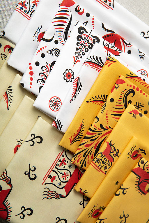 Ткань для пэчворка PEPPY МЕЗЕНСКИЕ УЗОРЫ ФАСОВКА 50 x 50 см 135 г/кв.м  5 100% хлопок