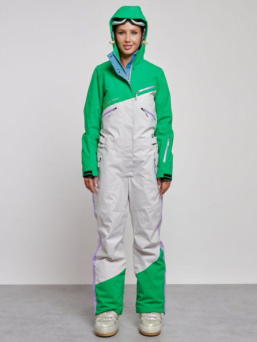 Горнолыжный комбинезон женский зимний зеленого цвета 2326Z - Mtforce фото 7