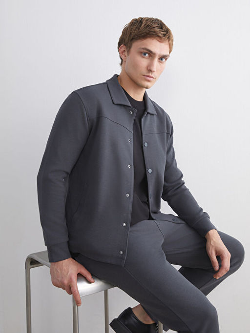 Rahat Kal?p Uzun Kollu Erkek G?mlek Ceket
