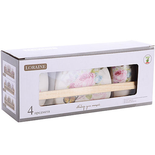 26232 Набор для специй 4пр Букет доломит LR (х36) - Mayer&boch фото 2