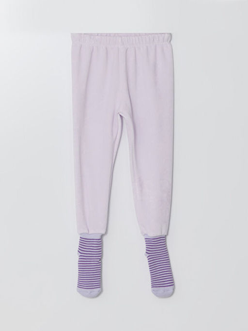 Beli Lastikli ?orapl? K?z Bebek Pijama Alt