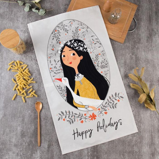 Полотенце пасхальное Этель Happy holidays 40×73 см, 100% хлопок, саржа 190 г/м²