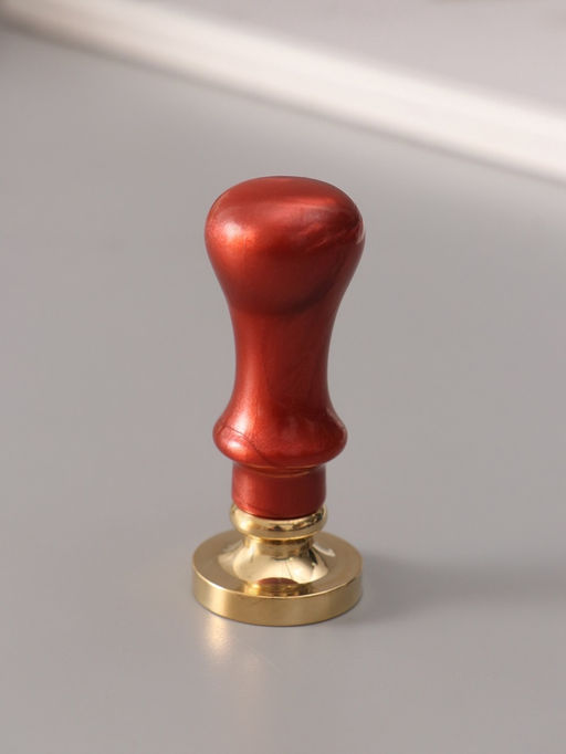 Печать для сургуча с пластиковой ручкой «Классика цифра 3», 2.5×2.5×6.3 см