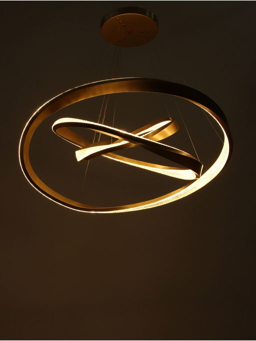 Люстра Ella 174 Вт LED 3000-6000К медь Ø40+60+80×150 см