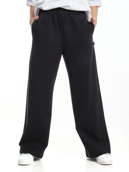 Брюки с карманами черные школьные штаны 22-2008 черный - Mini maxi фото 6