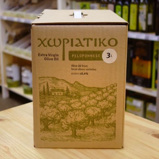 Деревенское оливковое масло ХОРИАТИКО ПЕЛОПОННЕС, 3л