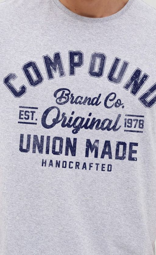 Футболка F111-06b-586 grey melange - Fine joyce фото 4