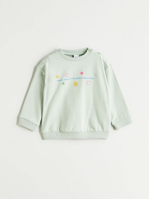 K?z Bebek Sweatshirt ve E?ofman Alt? 2li