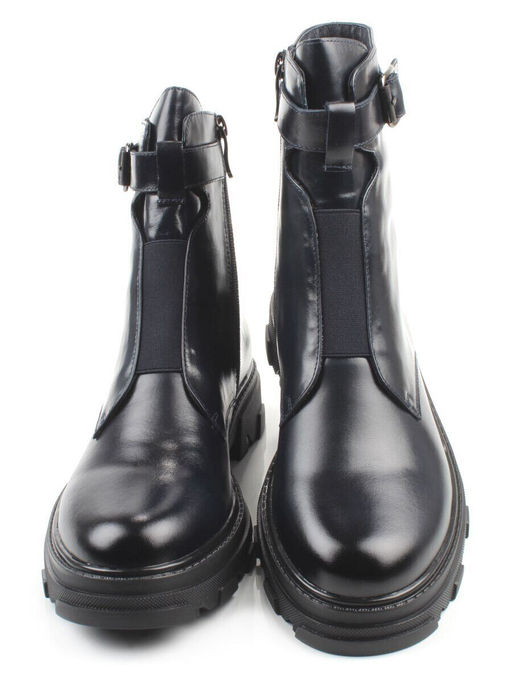 01-E2014B-497F DT. BLUE Ботинки демисезонные женские (натуральная кожа)