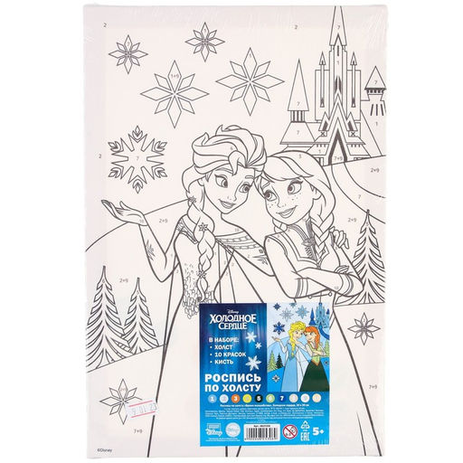 Картина по номерам для детей «Анна и Эльза», 20 х 30 см, Холодное сердце