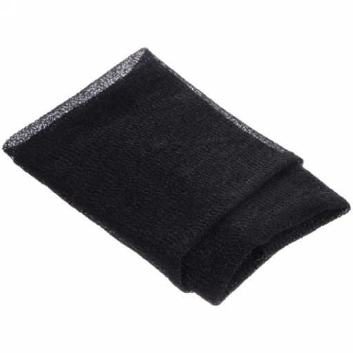 Цена за 4 шт. Мочалка для тела мужская "Премиум Японская, цвет черный, 30*90см