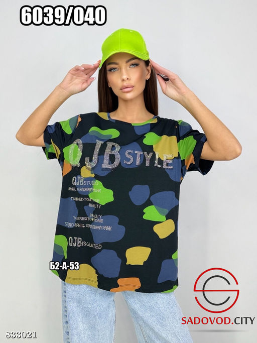 Футболка женская со стразами - Bruno фото 3