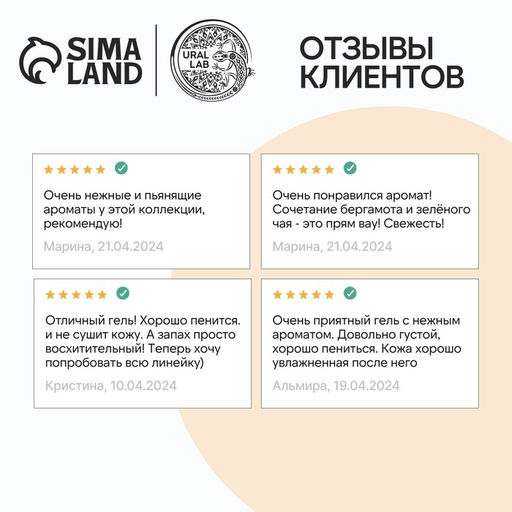 Гель для душа, 300 мл, аромат бергамот и зеленый чай, BOTANIC CARE by URAL LAB  фото 17