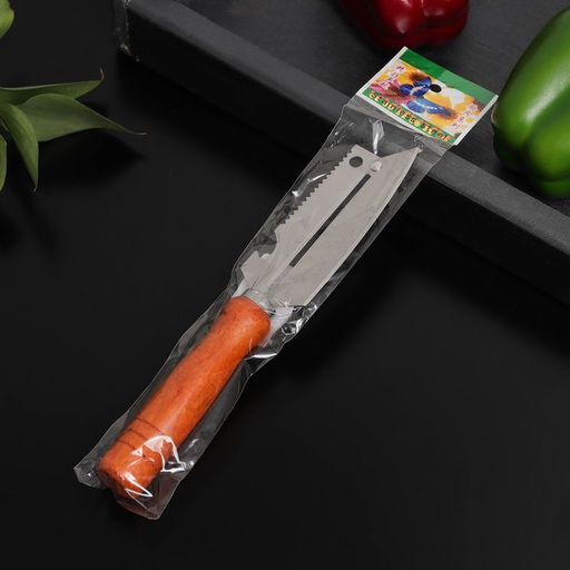 Шинковка «Ретро», 20 см, цвет коричневый